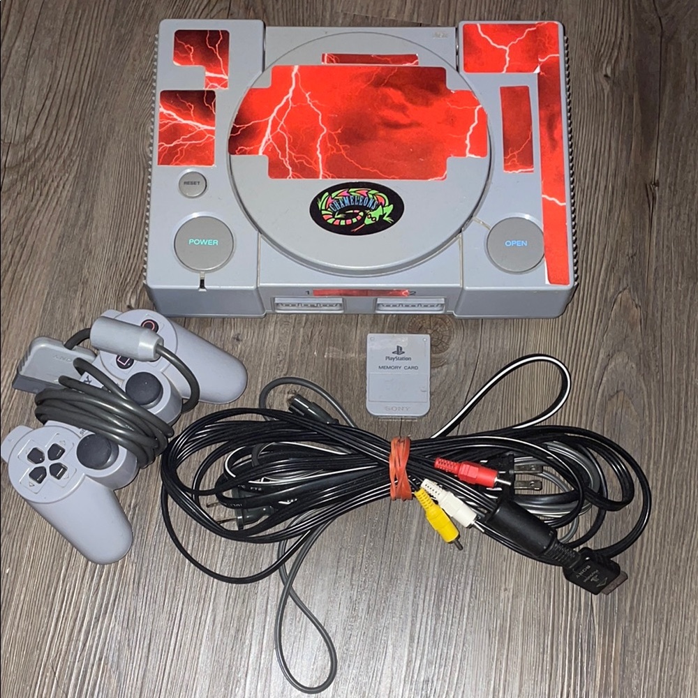 PlayStation 1 with Controller & Memory Card